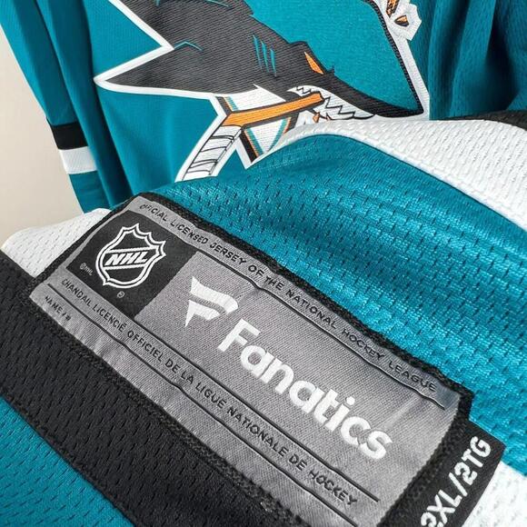 San Jose Sharks Weatherboy #69 Fanatics Breakaway Home Jersey Men’s Size 2XL NHL - Picture 6 of 10